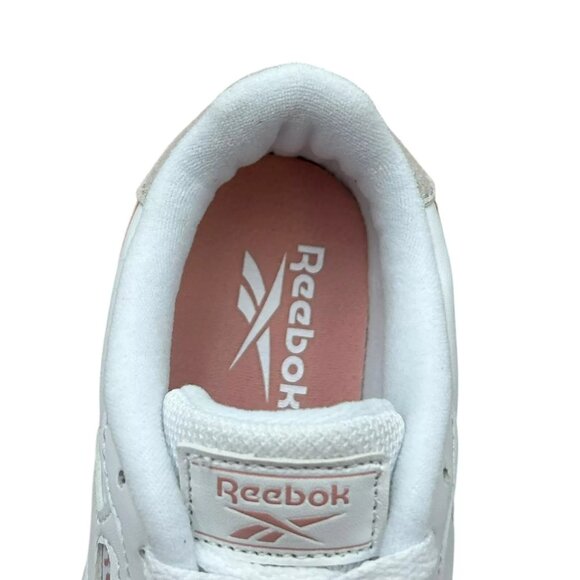 Reebok Forte Lounger Youth Girls Casual Sneaker Size 1 White/Pink Lace up Shoes - Picture 8 of 13